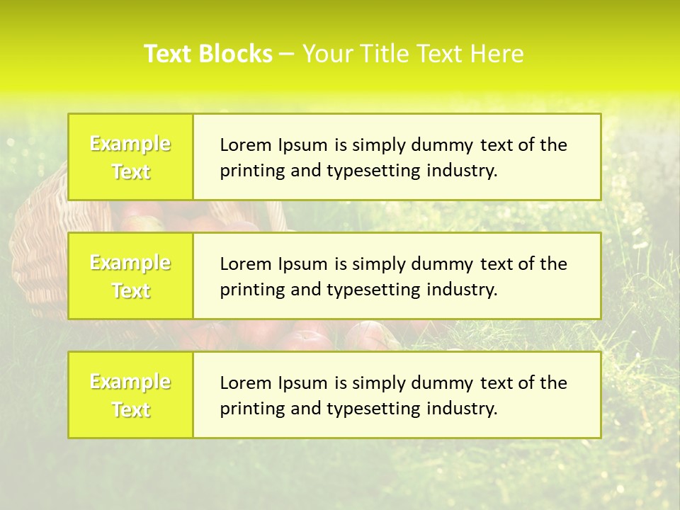 Delicious Branch Orchard PowerPoint Template