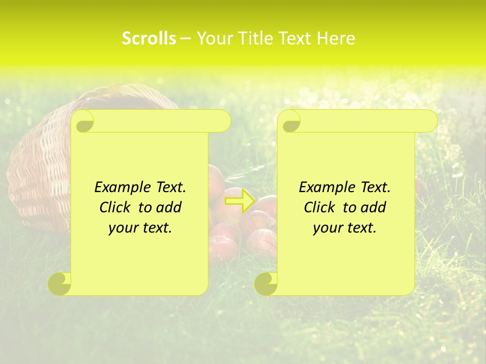 Delicious Branch Orchard PowerPoint Template