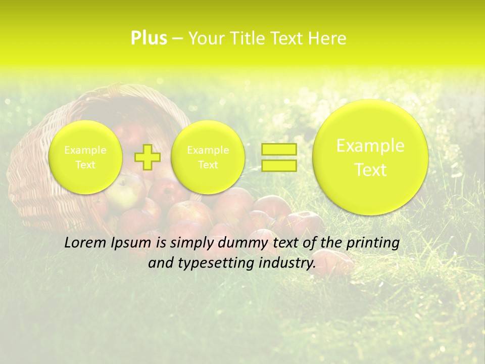 Delicious Branch Orchard PowerPoint Template