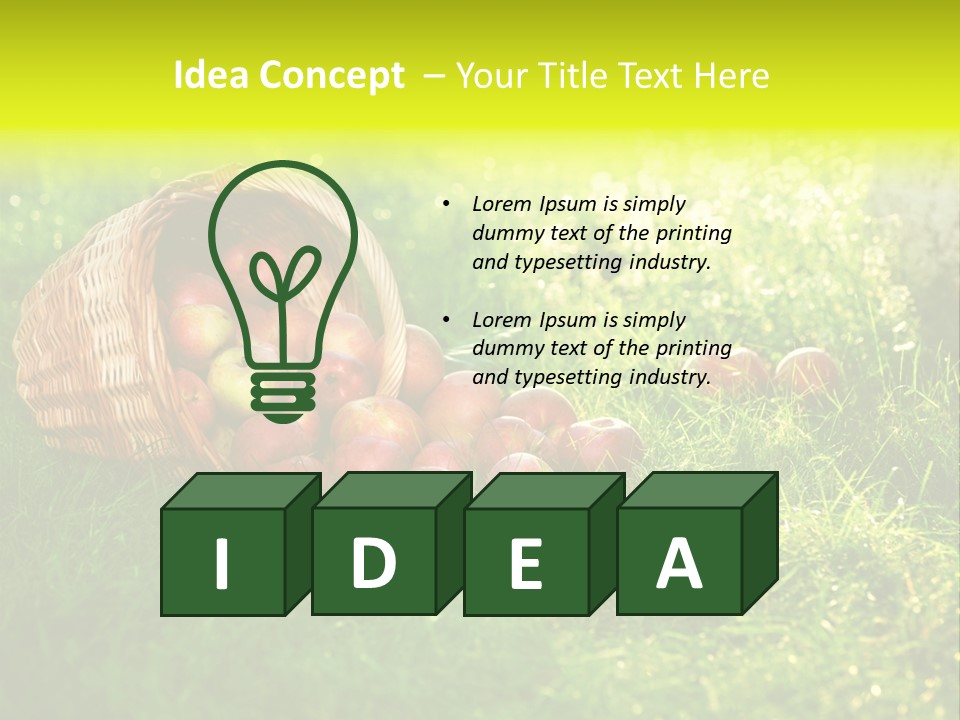 Delicious Branch Orchard PowerPoint Template