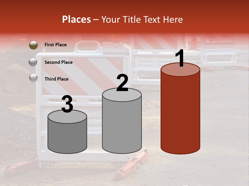 Closed Maintenance Roadwork PowerPoint Template