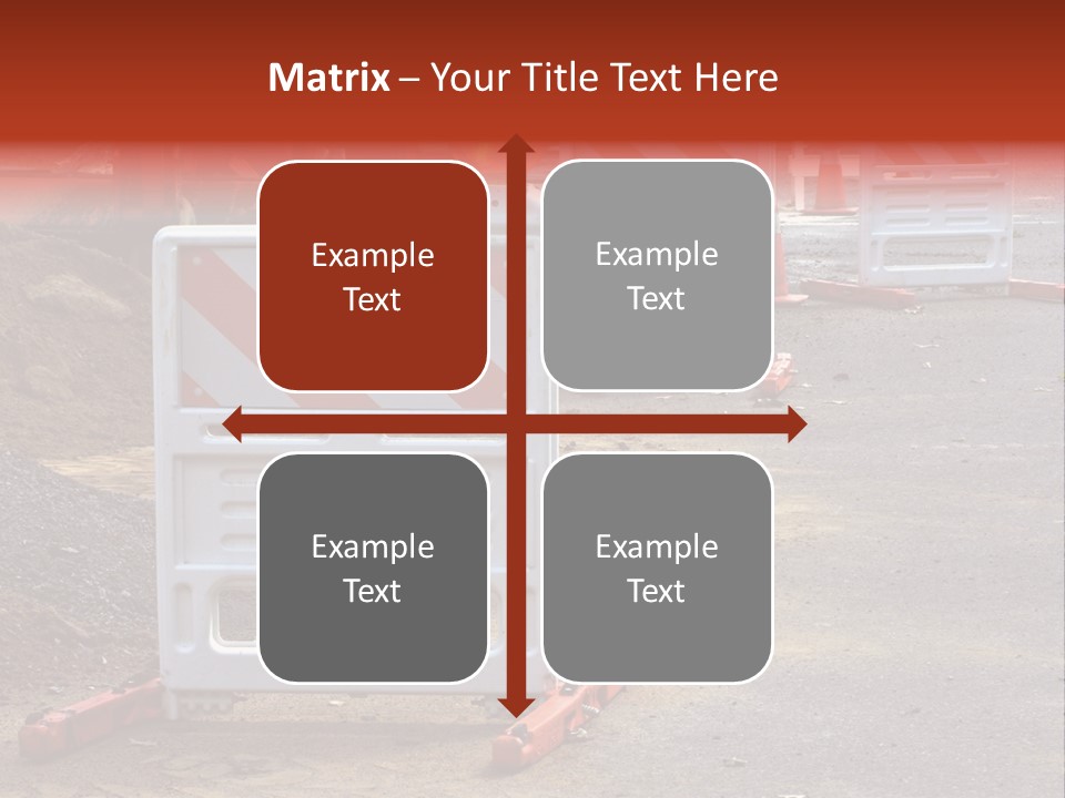 Closed Maintenance Roadwork PowerPoint Template