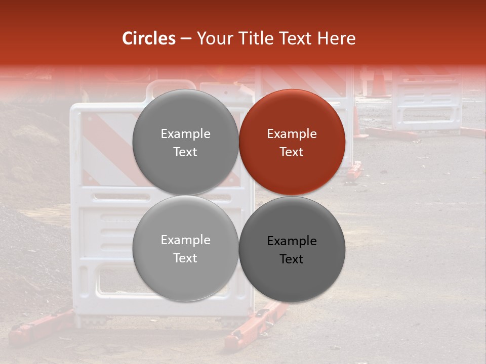 Closed Maintenance Roadwork PowerPoint Template