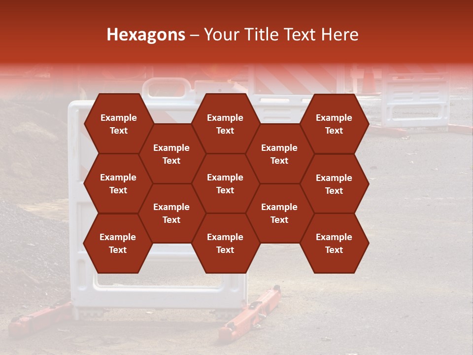 Closed Maintenance Roadwork PowerPoint Template