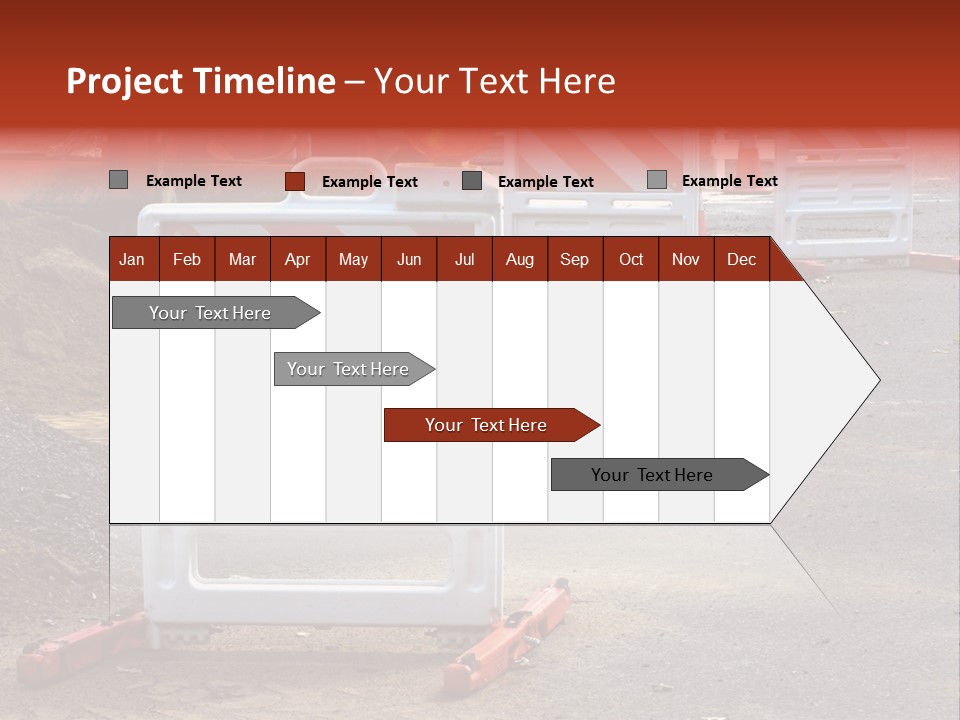 Closed Maintenance Roadwork PowerPoint Template