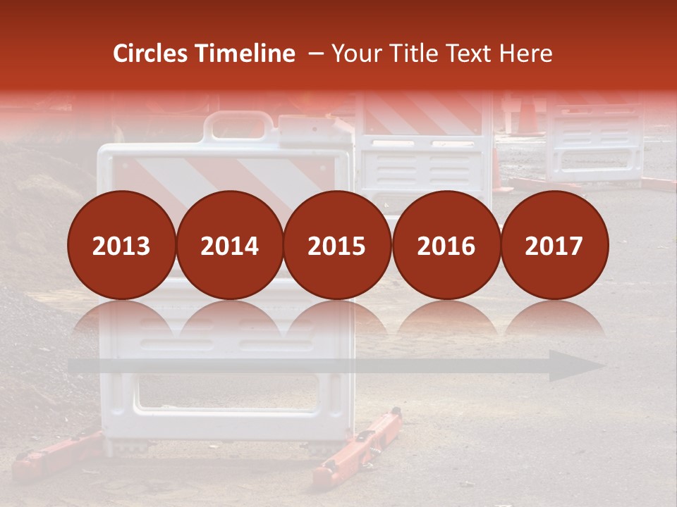 Closed Maintenance Roadwork PowerPoint Template