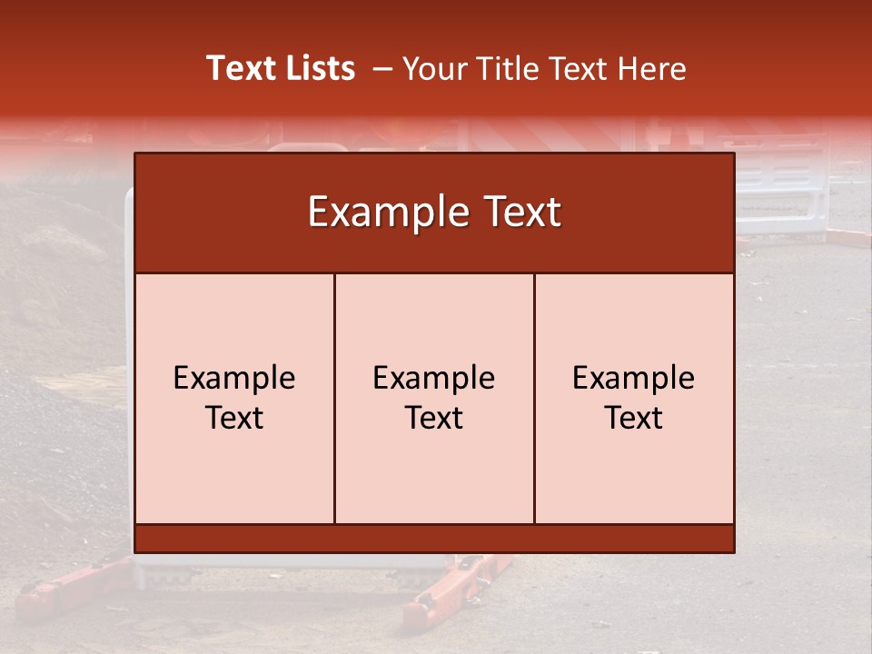 Closed Maintenance Roadwork PowerPoint Template