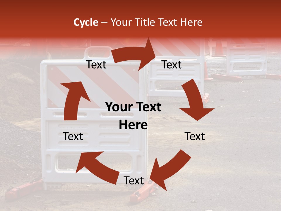 Closed Maintenance Roadwork PowerPoint Template