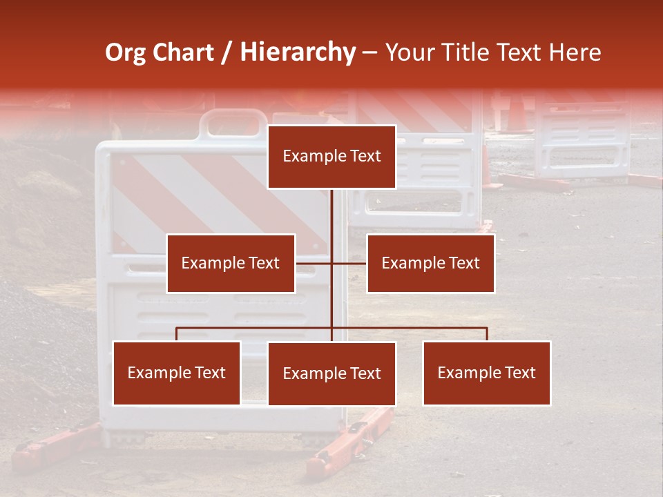 Closed Maintenance Roadwork PowerPoint Template