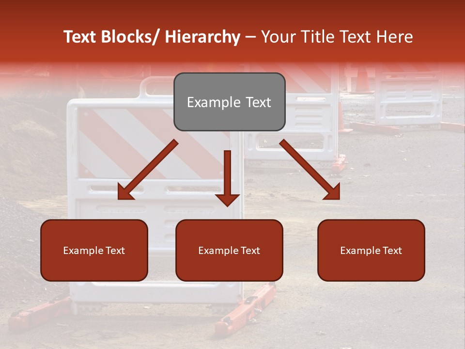 Closed Maintenance Roadwork PowerPoint Template
