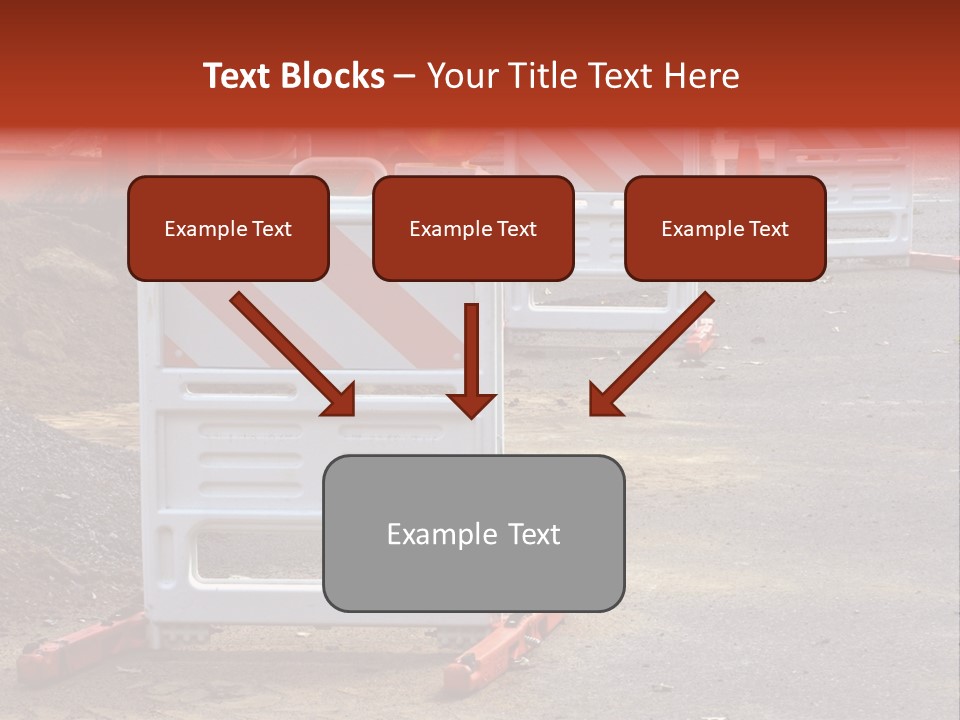 Closed Maintenance Roadwork PowerPoint Template