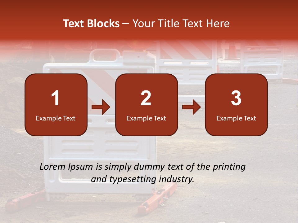 Closed Maintenance Roadwork PowerPoint Template