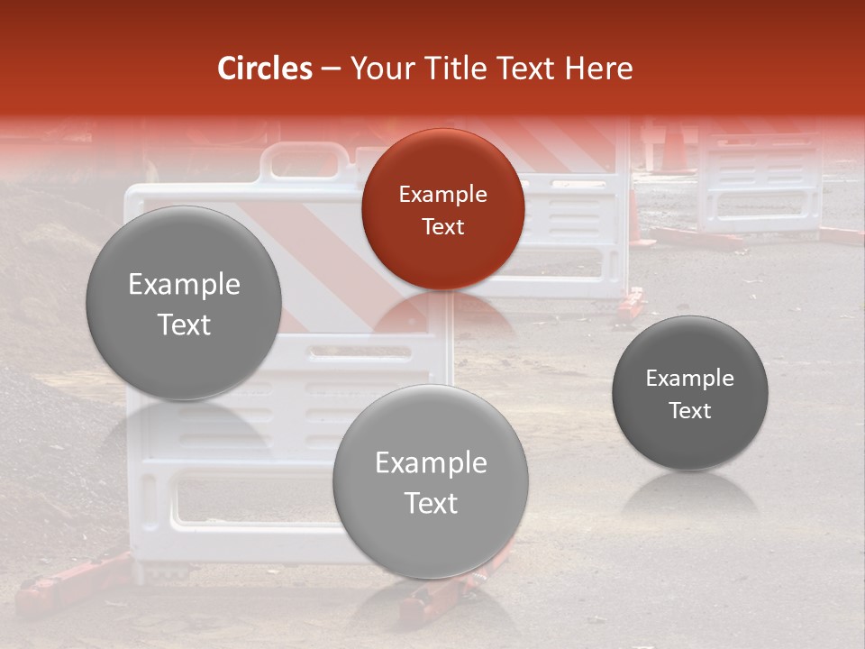 Closed Maintenance Roadwork PowerPoint Template