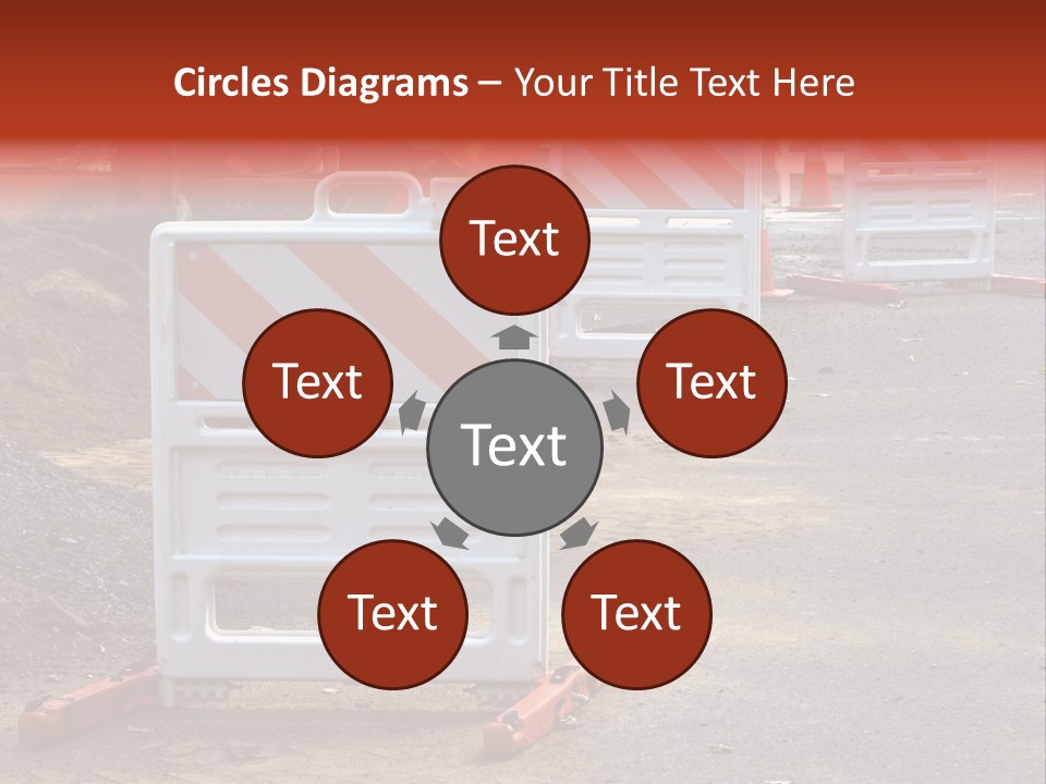 Closed Maintenance Roadwork PowerPoint Template