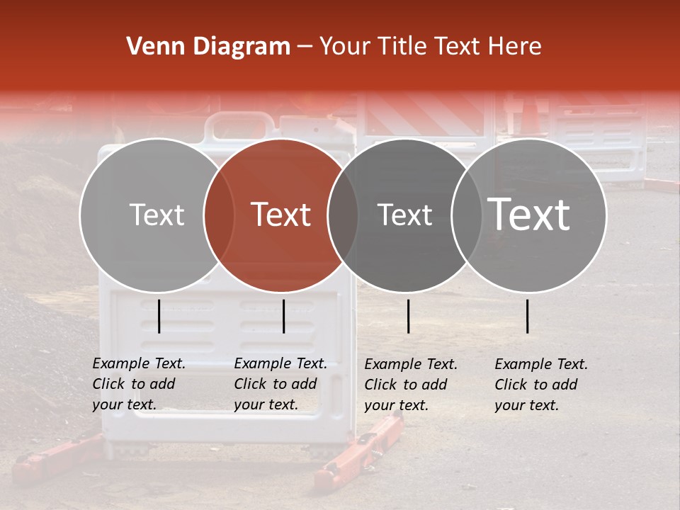 Closed Maintenance Roadwork PowerPoint Template