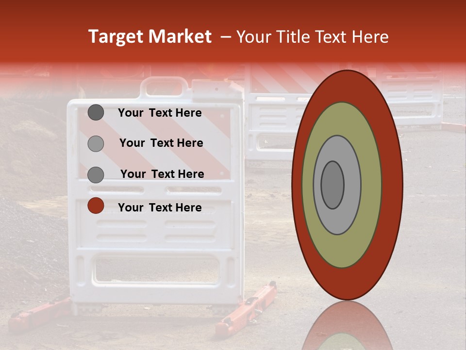 Closed Maintenance Roadwork PowerPoint Template