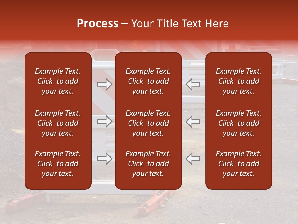 Closed Maintenance Roadwork PowerPoint Template