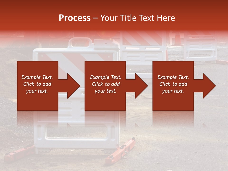 Closed Maintenance Roadwork PowerPoint Template