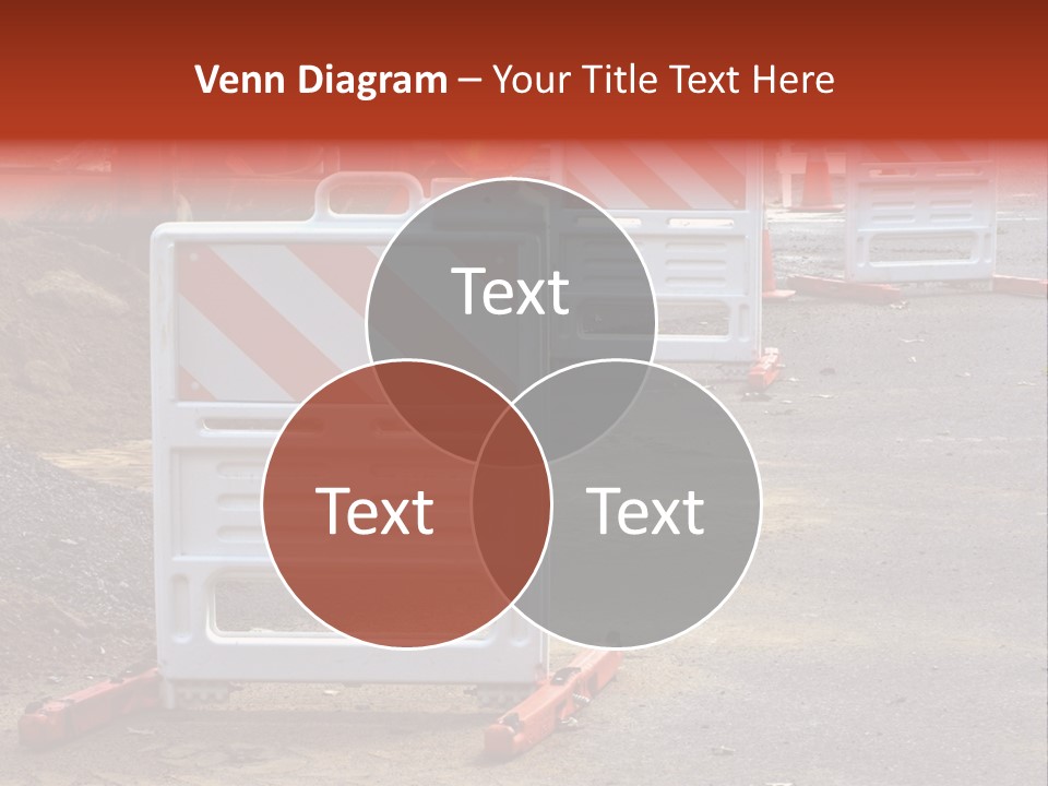 Closed Maintenance Roadwork PowerPoint Template