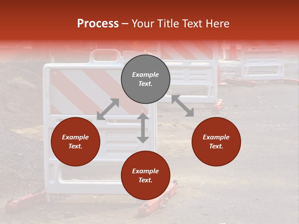 Closed Maintenance Roadwork PowerPoint Template