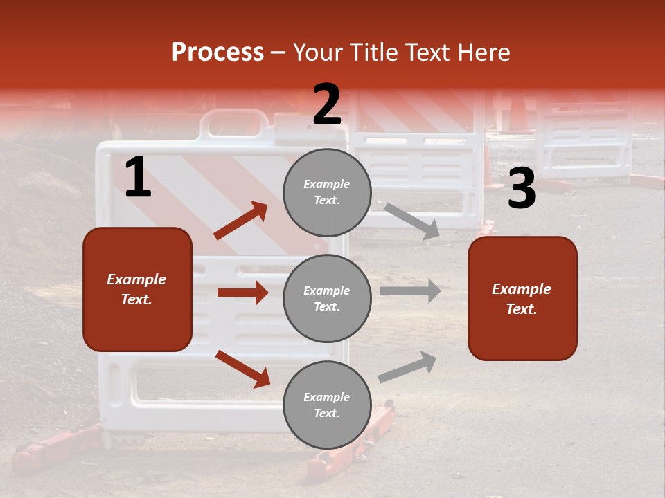 Closed Maintenance Roadwork PowerPoint Template