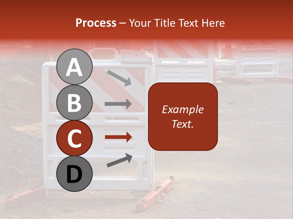 Closed Maintenance Roadwork PowerPoint Template