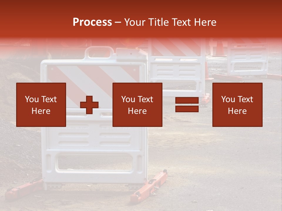 Closed Maintenance Roadwork PowerPoint Template