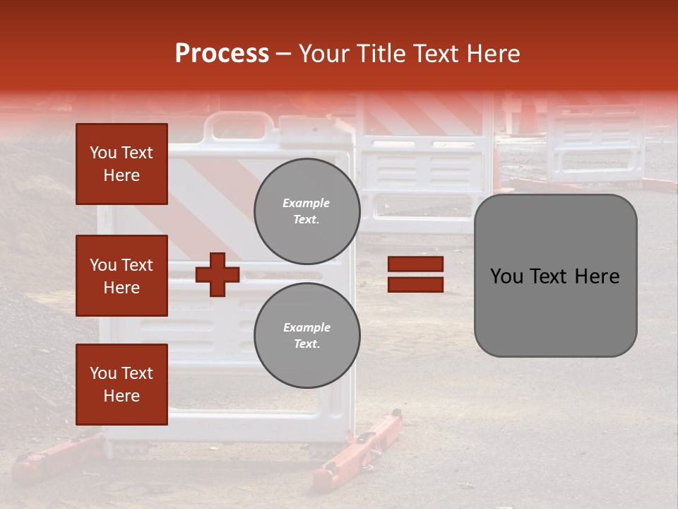 Closed Maintenance Roadwork PowerPoint Template