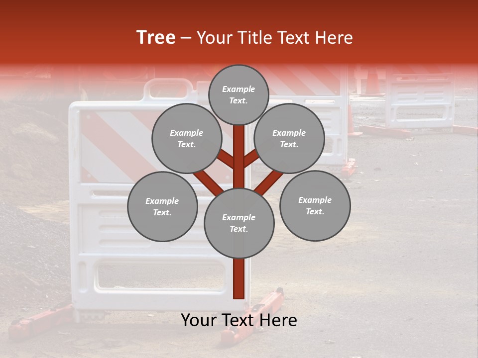 Closed Maintenance Roadwork PowerPoint Template