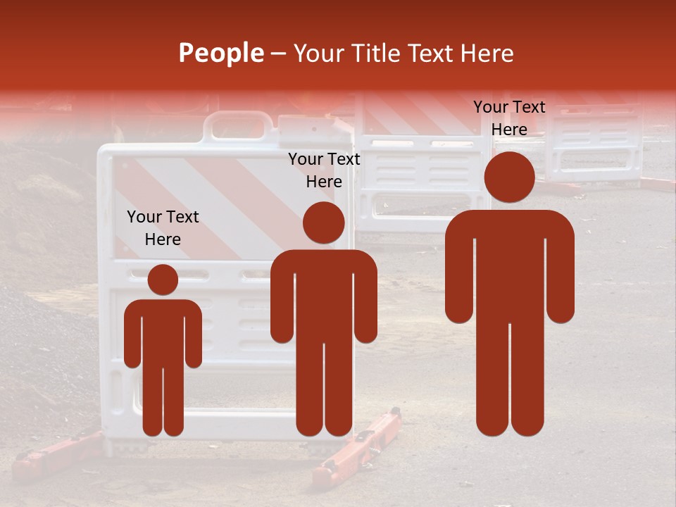 Closed Maintenance Roadwork PowerPoint Template