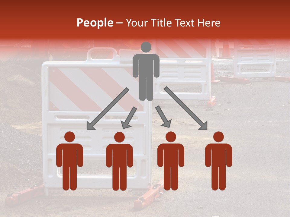 Closed Maintenance Roadwork PowerPoint Template