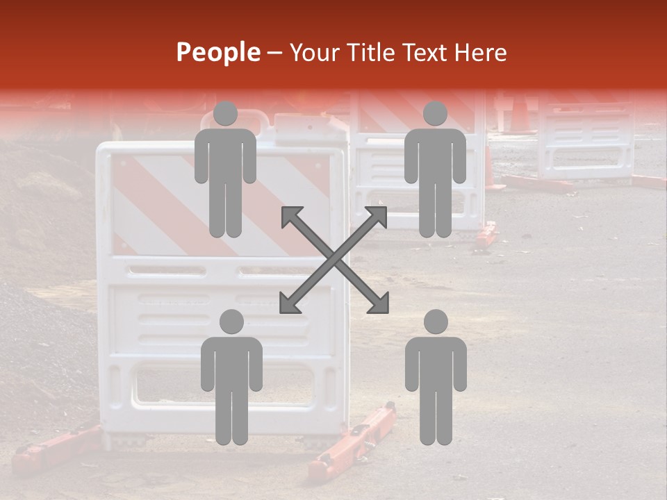 Closed Maintenance Roadwork PowerPoint Template