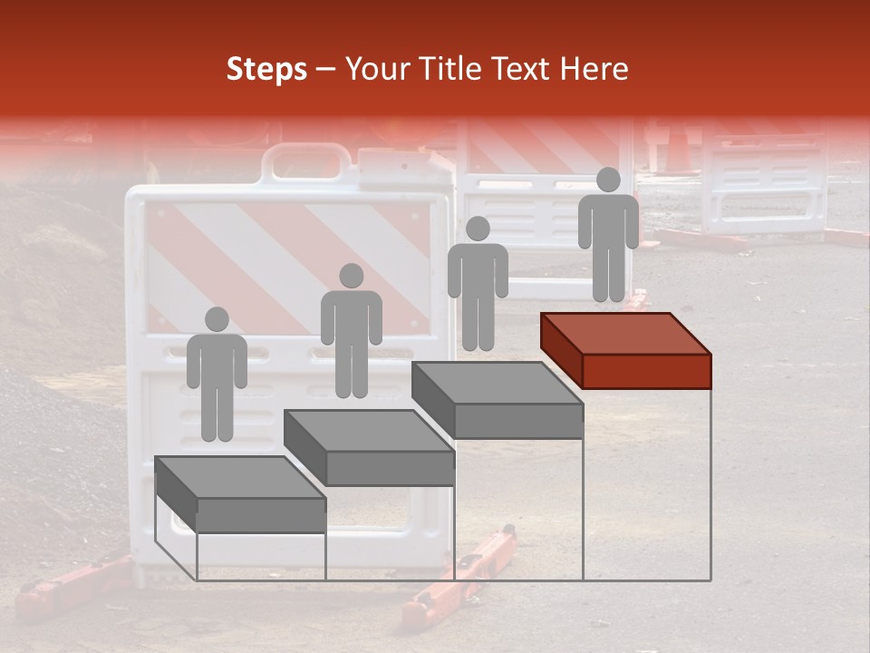 Closed Maintenance Roadwork PowerPoint Template
