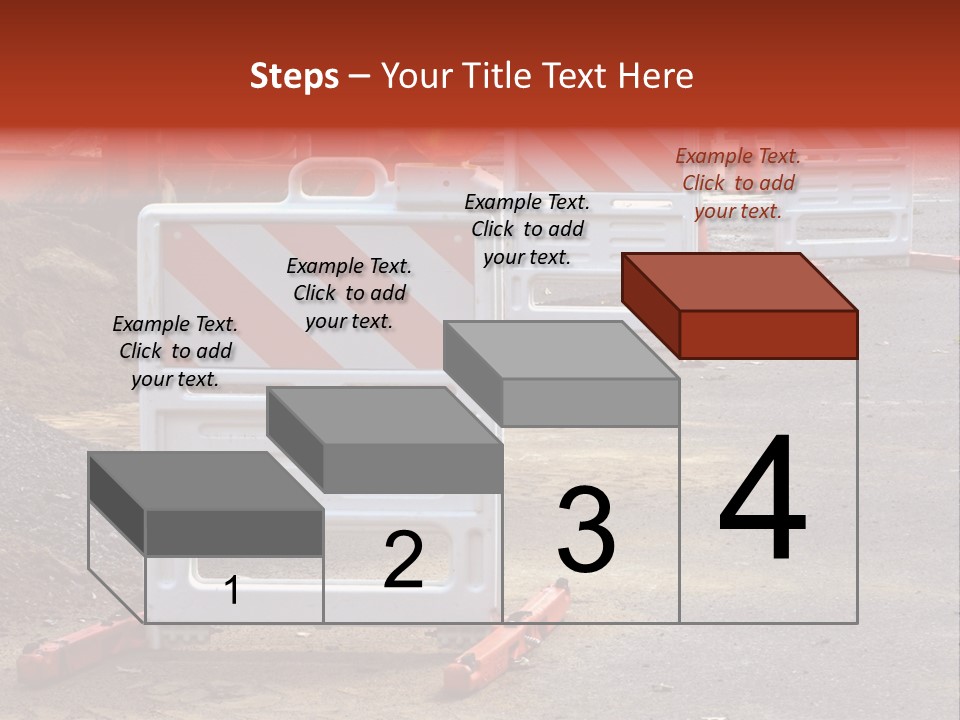 Closed Maintenance Roadwork PowerPoint Template