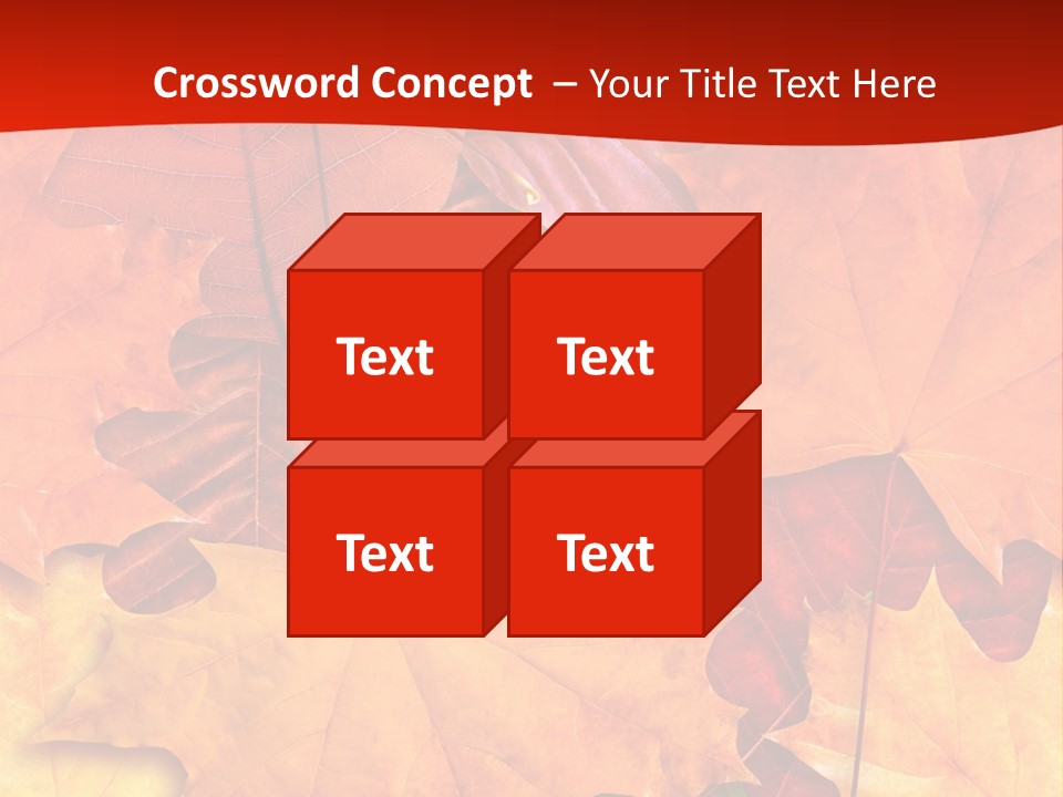 Macro Seamlessly Leaf PowerPoint Template