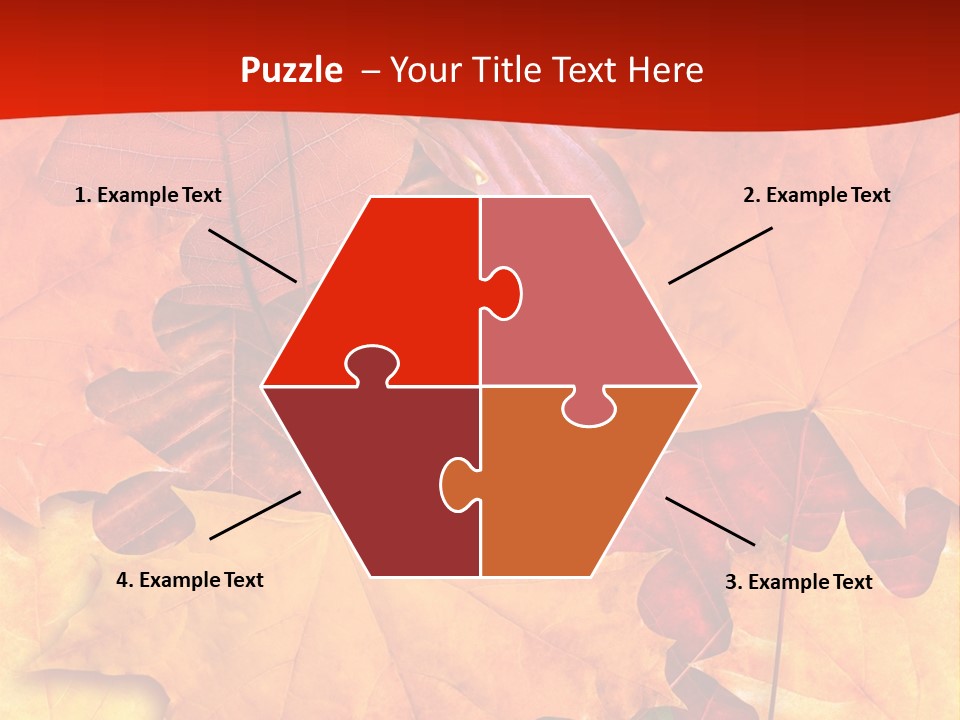 Macro Seamlessly Leaf PowerPoint Template