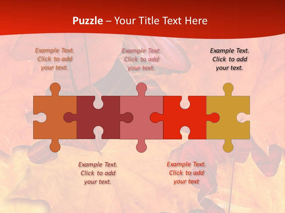 Macro Seamlessly Leaf PowerPoint Template