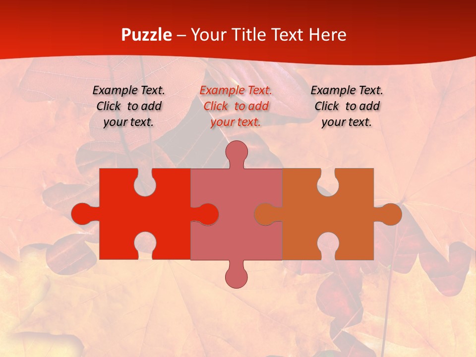 Macro Seamlessly Leaf PowerPoint Template