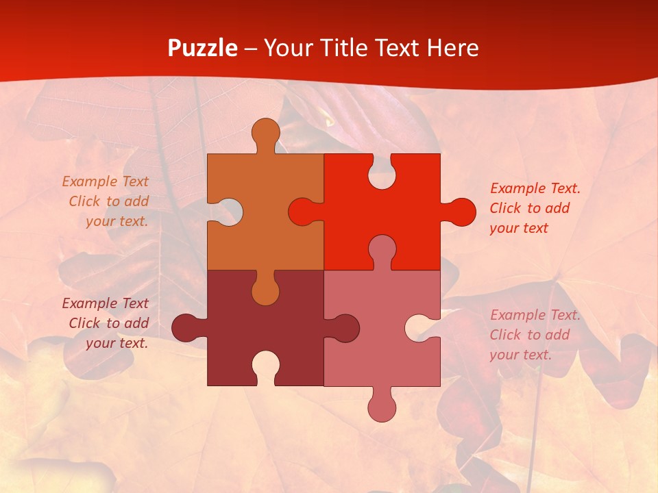 Macro Seamlessly Leaf PowerPoint Template