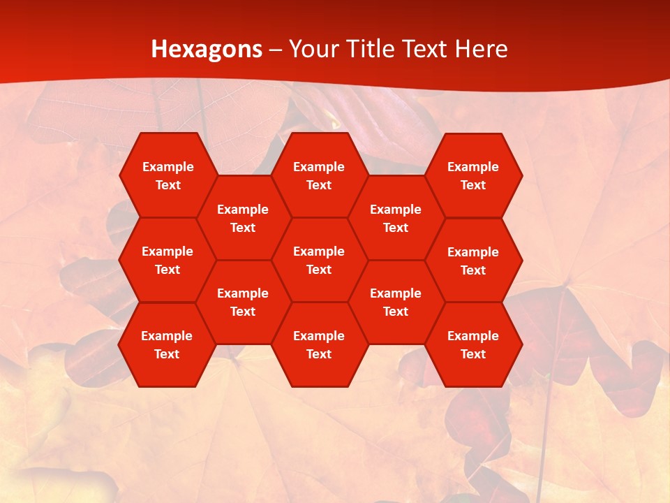 Macro Seamlessly Leaf PowerPoint Template