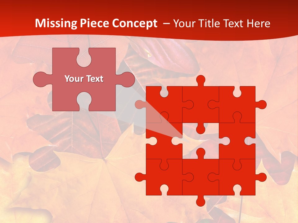 Macro Seamlessly Leaf PowerPoint Template