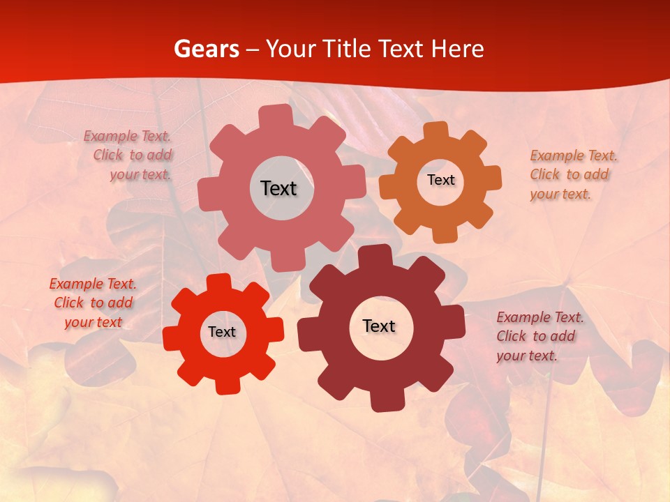 Macro Seamlessly Leaf PowerPoint Template