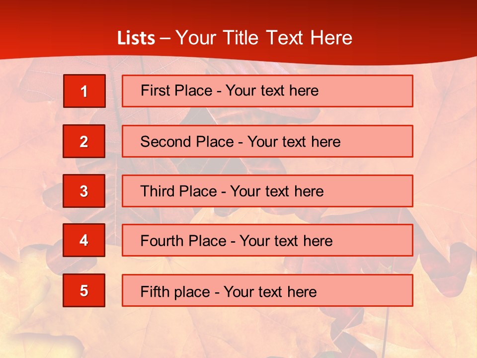 Macro Seamlessly Leaf PowerPoint Template