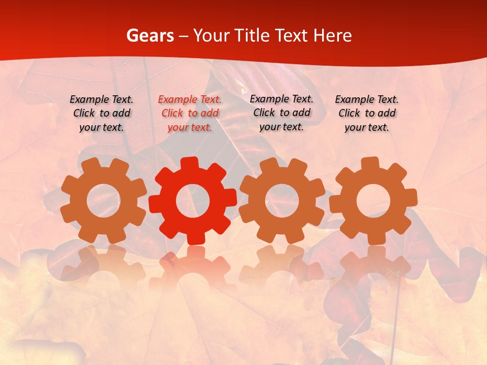 Macro Seamlessly Leaf PowerPoint Template