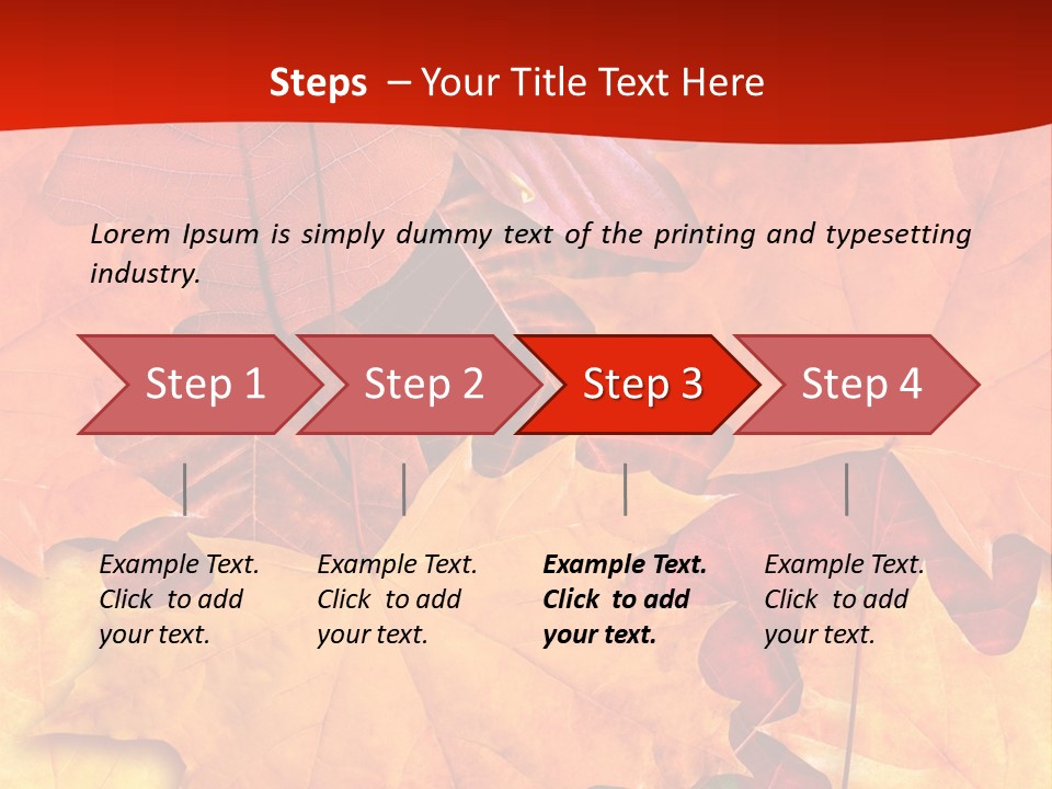 Macro Seamlessly Leaf PowerPoint Template