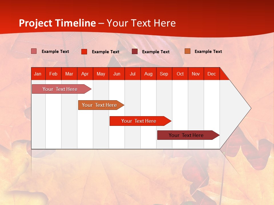 Macro Seamlessly Leaf PowerPoint Template