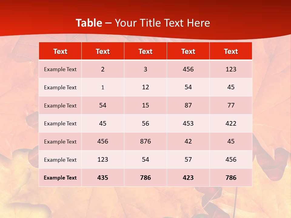 Macro Seamlessly Leaf PowerPoint Template