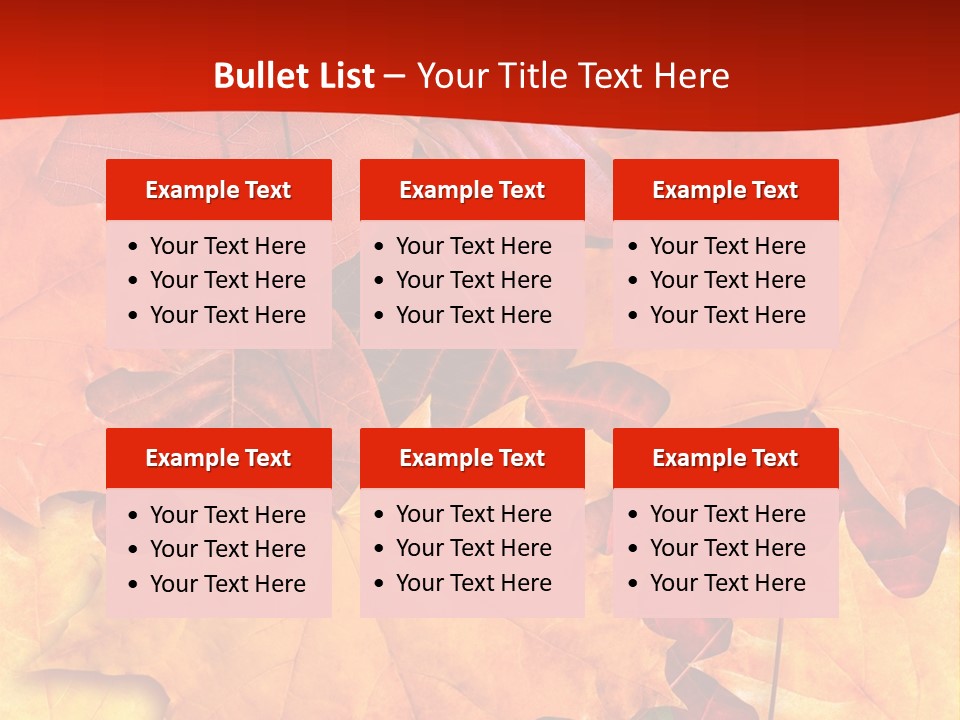 Macro Seamlessly Leaf PowerPoint Template