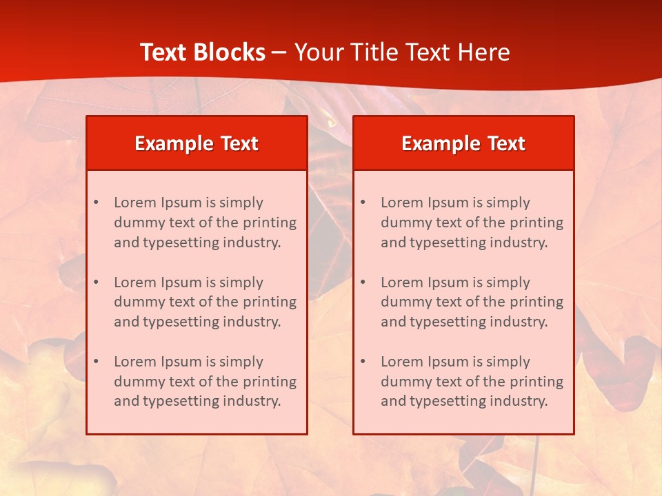 Macro Seamlessly Leaf PowerPoint Template