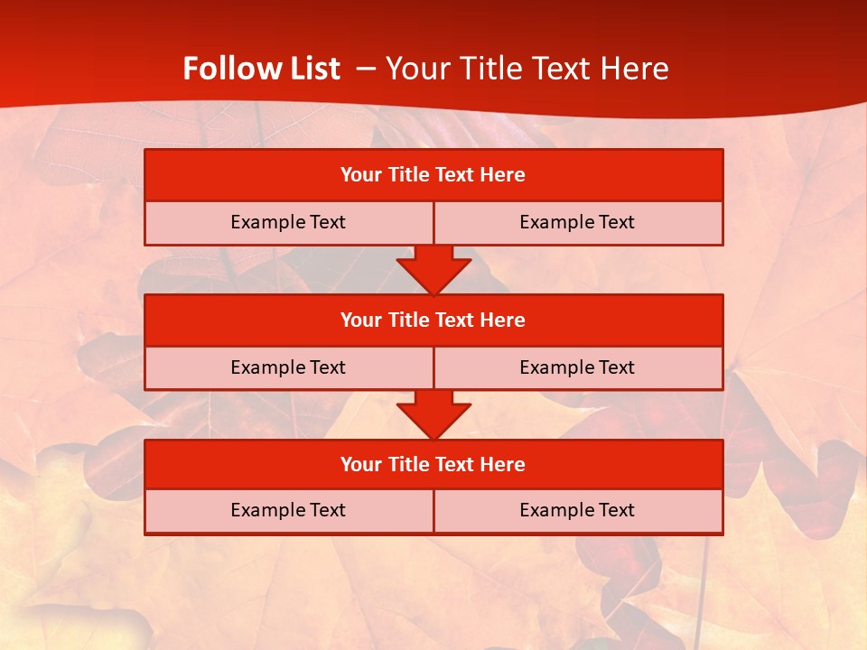 Macro Seamlessly Leaf PowerPoint Template